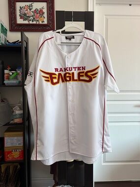 Tohoku Rakuten Golden Eagles Baseball Jersey White